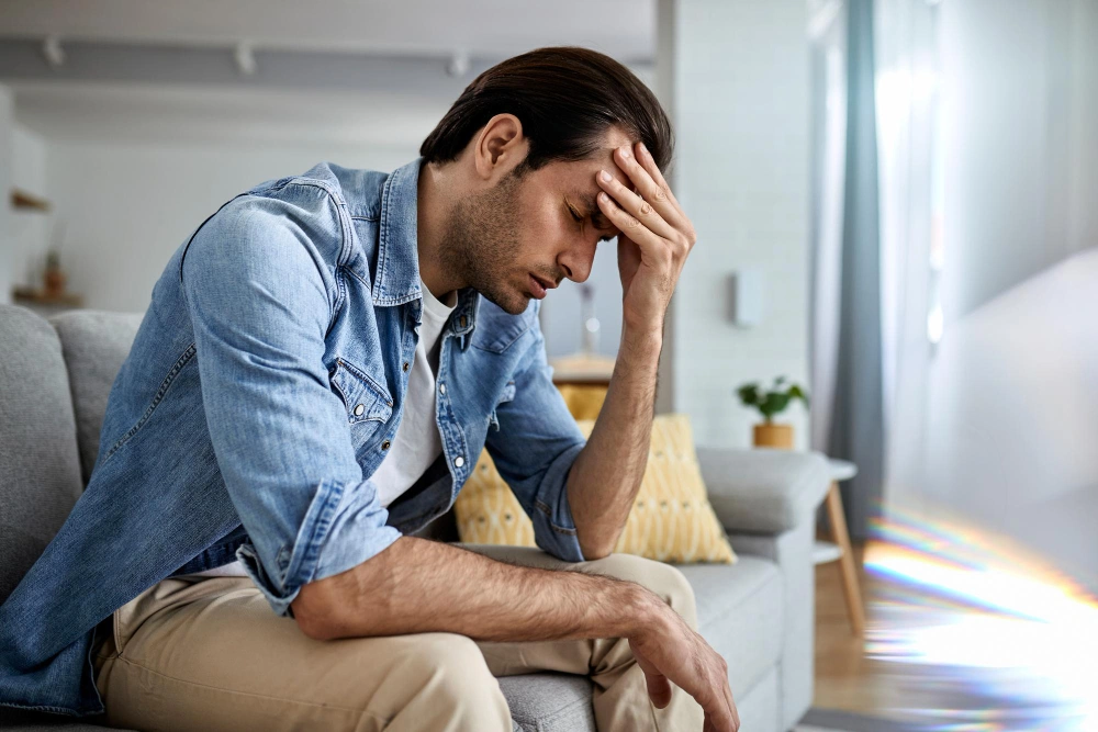 Doctor administering racemic ketamine infusion to a patient with treatment-resistant depression in a clinical setting